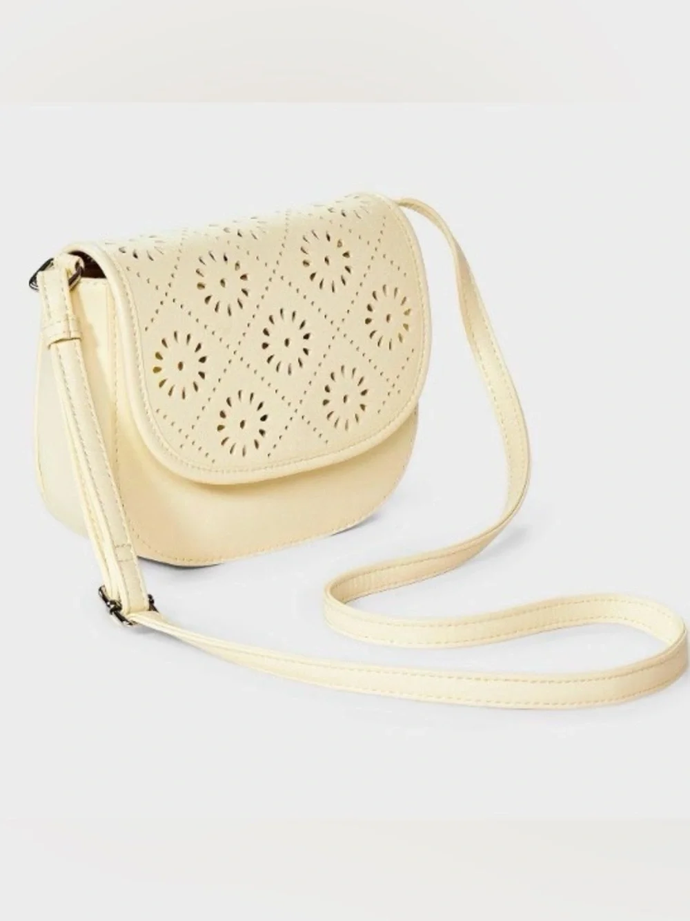 Girls' Saddle Crossbody Bag - Cat & Jack Yellow New with Tag